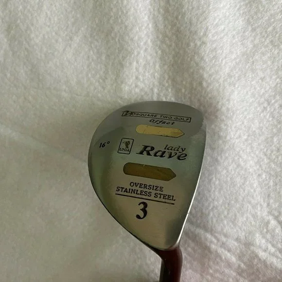 Square Two Lady Rave Oversize Mid Profile Stainless Driver Set 1 3 5 7 RH Ladies - Picture 4 of 12